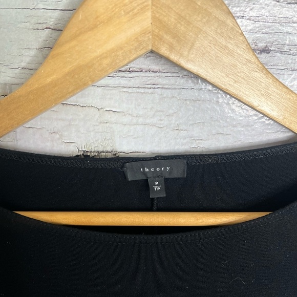 THEORY Black Keiran Classical Lambskin Leather Dress size xs - Picture 5 of 10